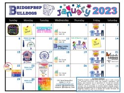 January 2023 BridgePrep Academy of Collier Activities Calendar is out!